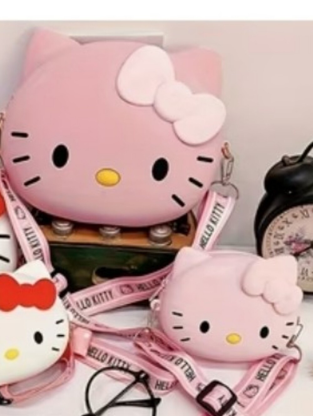 Hello Kitty Pink Kids Crossbody Bag Set Pack Of 5